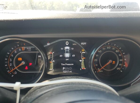 1C6HJTAG9ML524692 2021 JEEP GLADIATOR White Instrument cluster view