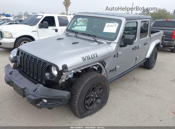 1C6HJTAGXML568541 2021 JEEP GLADIATOR Silver Front left
