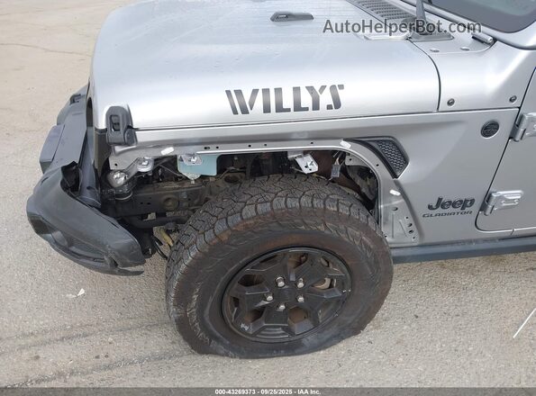 1C6HJTAGXML568541 2021 JEEP GLADIATOR Silver Front view