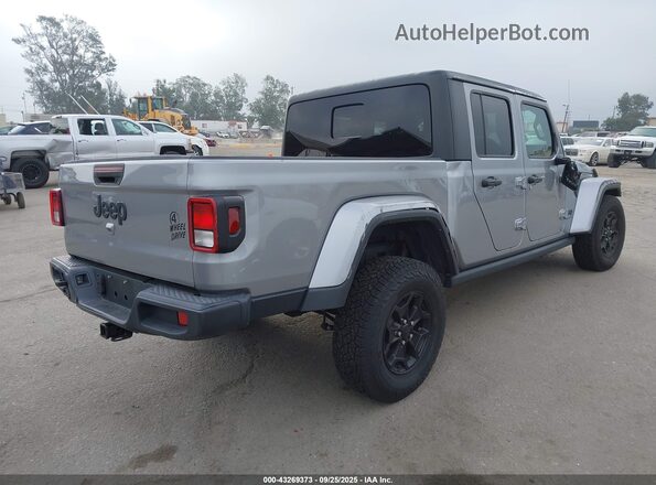 1C6HJTAGXML568541 2021 JEEP GLADIATOR Silver Rear right