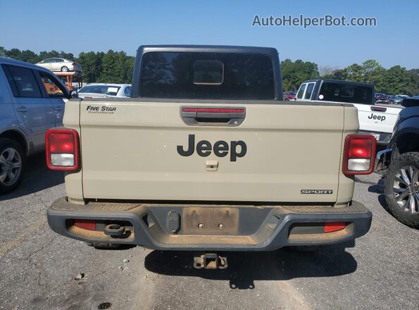 1C6JJTAG8LL207129 2020 JEEP GLADIATOR Tan უკანა ხედი