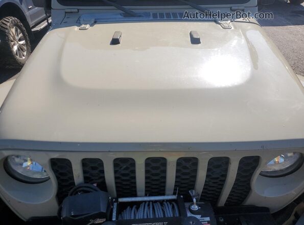 1C6JJTAG8LL207129 2020 JEEP GLADIATOR Tan ძრავის განყოფილების ხედი