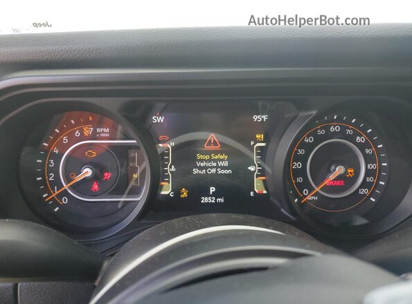 1C6PJTAG7SL526434 2025 JEEP GLADIATOR Green Instrument cluster view