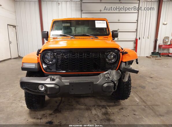 1C6PJTAGXSL523138 2025 JEEP GLADIATOR Orange Widok zestawu wskaźników