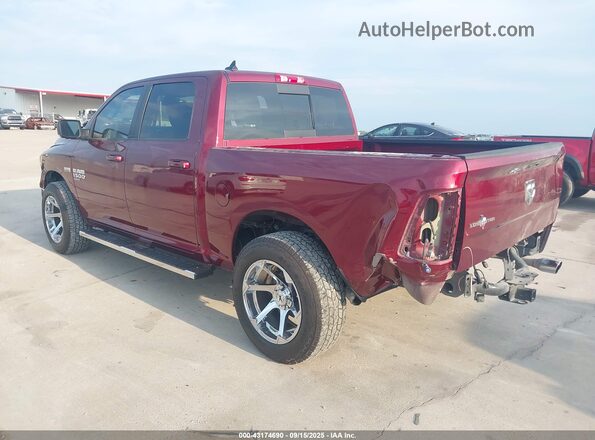 1C6RR6LT0KS526147 2019 RAM 1500 CLASSIC Red Rear left