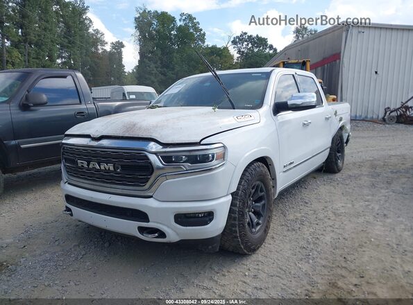 1C6RREHT2LN311873 2020 RAM 1500 White წინა მარცხენა ხედი სამი მეოთხედიდან