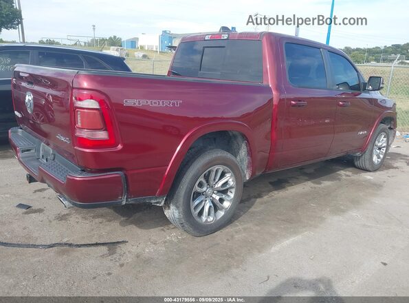 1C6SRFJT4LN365581 2020 RAM 1500 Burgundy Rear right