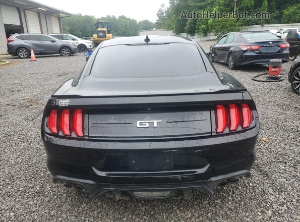 1FA6P8CF0M5158468 2021 FORD MUSTANG Черный Вид сзади