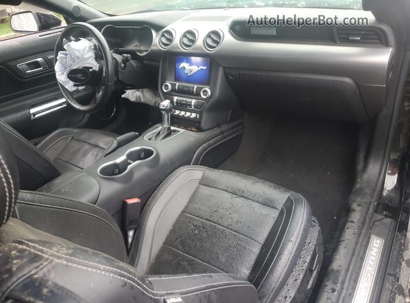 1FA6P8CF0M5158468 2021 FORD MUSTANG Черный Вид панели приборов