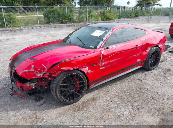 1FA6P8CF1K5205424 2019 FORD MUSTANG Red Передня ліва чверть
