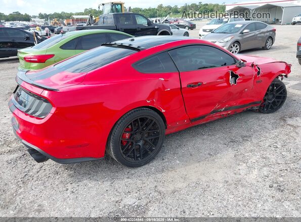 1FA6P8CF1K5205424 2019 FORD MUSTANG Red Задня права чверть