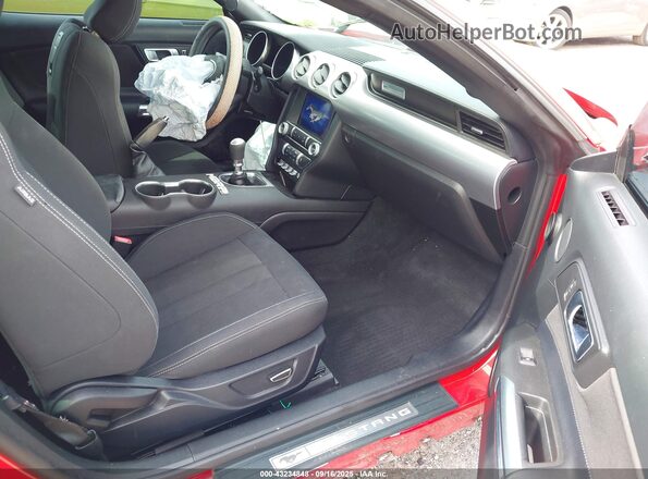 1FA6P8CF1K5205424 2019 FORD MUSTANG Red Вид салону спереду