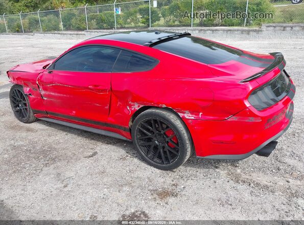 1FA6P8CF1K5205424 2019 FORD MUSTANG Red Задня ліва чверть