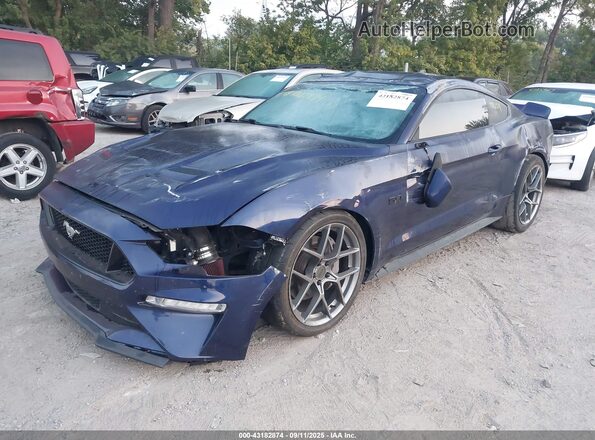 1FA6P8CF3L5158219 2020 FORD MUSTANG Blue Front left