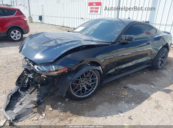 1FA6P8CF3P5303894 2023 FORD MUSTANG Black Przód lewy