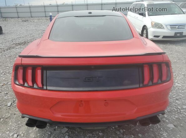 1FA6P8CF4L5135547 2020 FORD MUSTANG Red Widok z tyłu