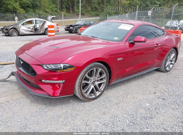 1FA6P8CF4M5154777 2021 FORD MUSTANG Red Przód lewy