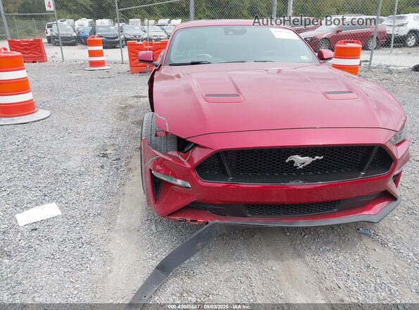 1FA6P8CF4M5154777 2021 FORD MUSTANG Red Widok wnętrza z tyłu