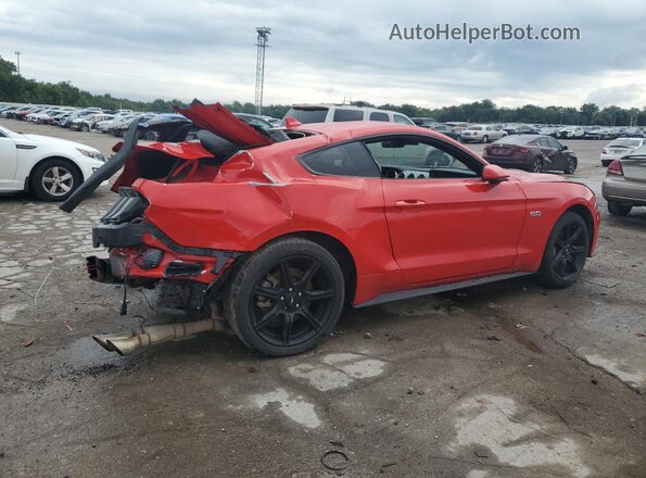 1FA6P8CF5M5143772 2021 FORD MUSTANG Red Задня права чверть