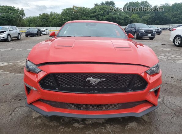 1FA6P8CF5M5143772 2021 FORD MUSTANG Red Вид спереду