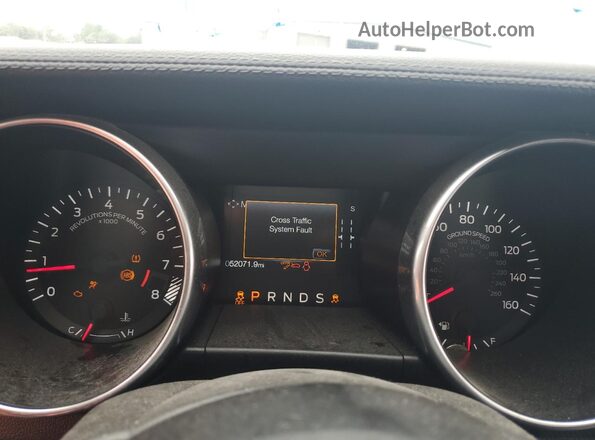 1FA6P8CF5M5143772 2021 FORD MUSTANG Red Вид щитка приладів