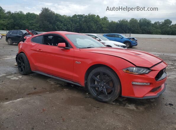 1FA6P8CF5M5143772 2021 FORD MUSTANG Red Передня права чверть
