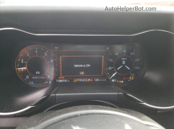 1FA6P8CF8L5149208 2020 FORD MUSTANG Two Tone ხელსაწყოთა პანელის ხედი
