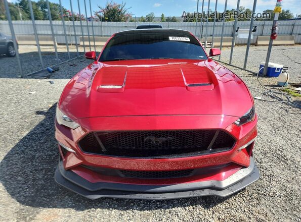 1FA6P8CF8L5177686 2020 FORD MUSTANG Red Вид спереду