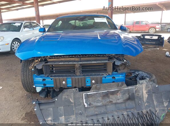 1FA6P8CF8M5157570 2021 FORD MUSTANG Blue Вид задньої частини салону