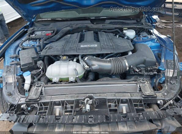 1FA6P8CF8M5157570 2021 FORD MUSTANG Blue Вид ззаду