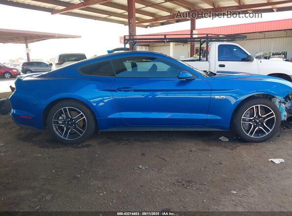 1FA6P8CF8M5157570 2021 FORD MUSTANG Blue Панорамний вид салону 360°