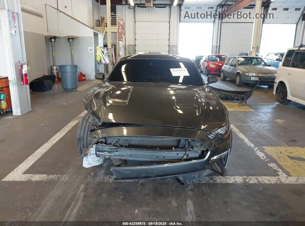 1FA6P8CF9L5121966 2020 FORD MUSTANG Gray Вид щитка приладів