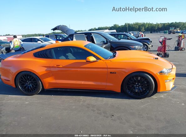 1FA6P8CF9L5177633 2020 FORD MUSTANG Orange სალონის 360-გრადუსიანი ხედი