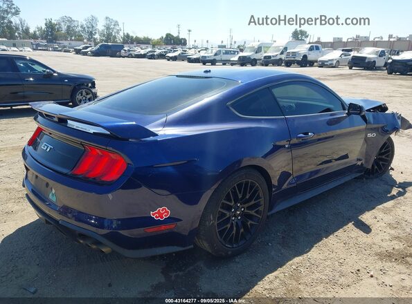 1FA6P8CFXL5103945 2020 FORD MUSTANG Blue Tył prawy
