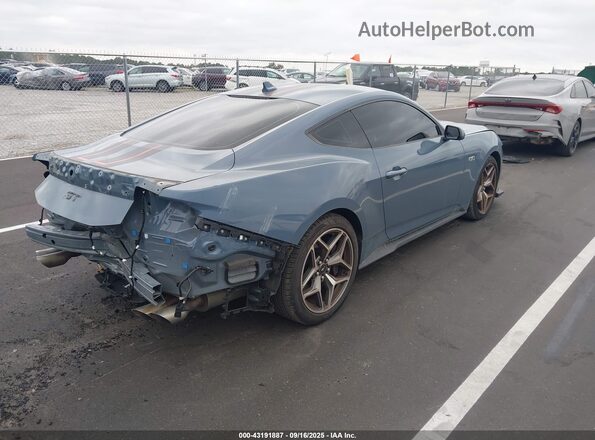 1FA6P8CFXR5418060 2024 FORD MUSTANG Синий Задняя правая четверть