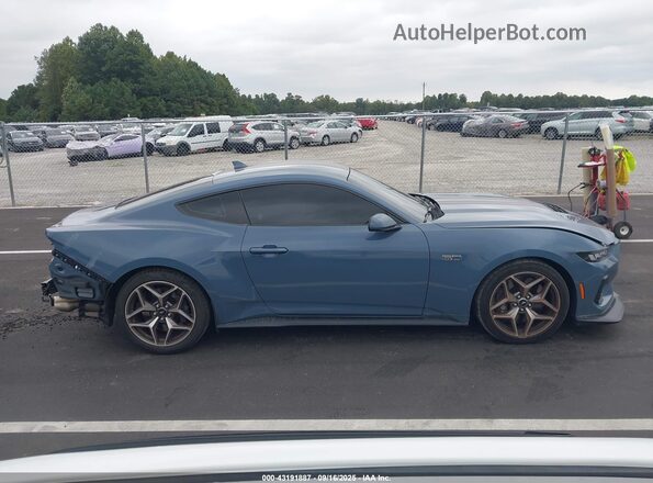 1FA6P8CFXR5418060 2024 FORD MUSTANG Синий Панорамный вид салона 360°