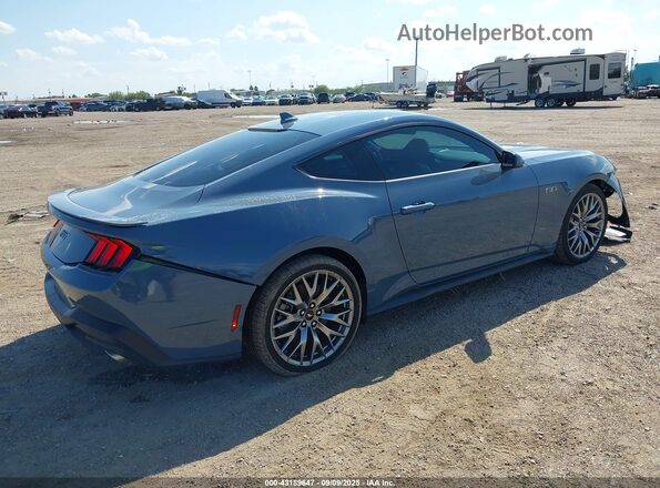 1FA6P8CFXR5435036 2024 FORD MUSTANG Blue Rear right