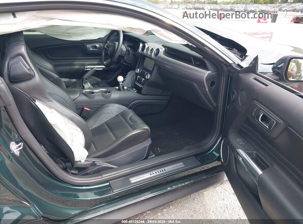 1FA6P8K02L5580706 2020 FORD MUSTANG Green წინა სალონის ხედი