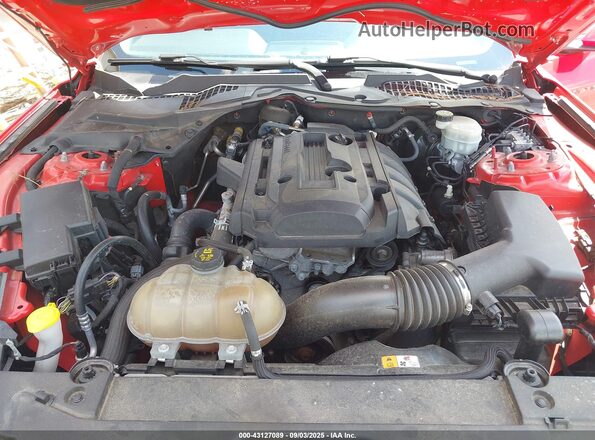 1FA6P8TH0H5330358 2017 FORD MUSTANG Красный Вид сзади