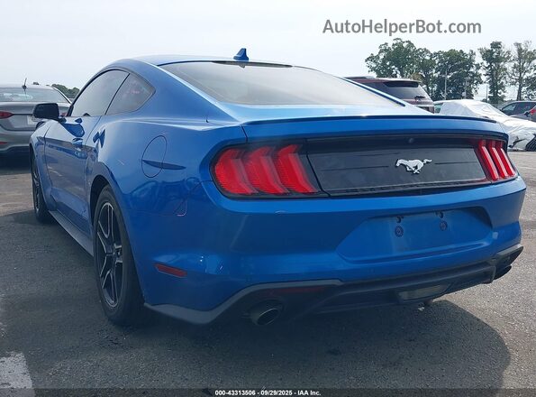 1FA6P8TH0L5161385 2020 FORD MUSTANG Синий Задняя левая четверть