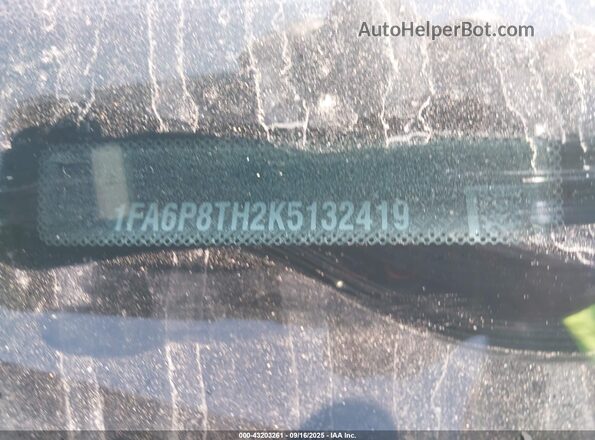 1FA6P8TH2K5132419 2019 FORD MUSTANG Black Engine compartment view