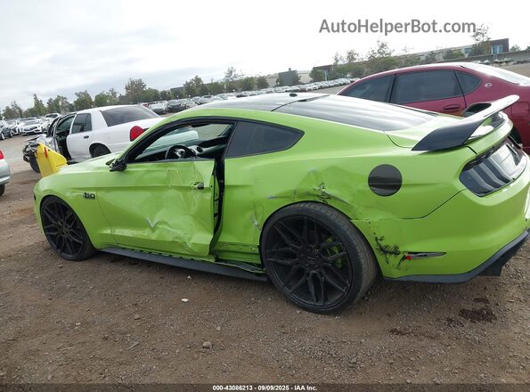 1FA6P8TH2L5121325 2020 FORD MUSTANG Green სალონის 360-გრადუსიანი ხედი