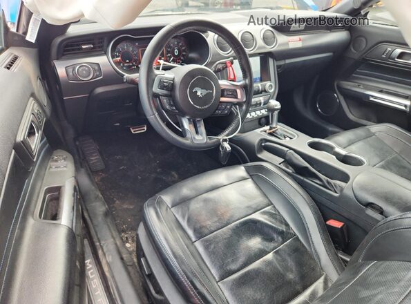 1FA6P8TH3M5118869 2021 FORD MUSTANG Blue წინა პანელის ხედი