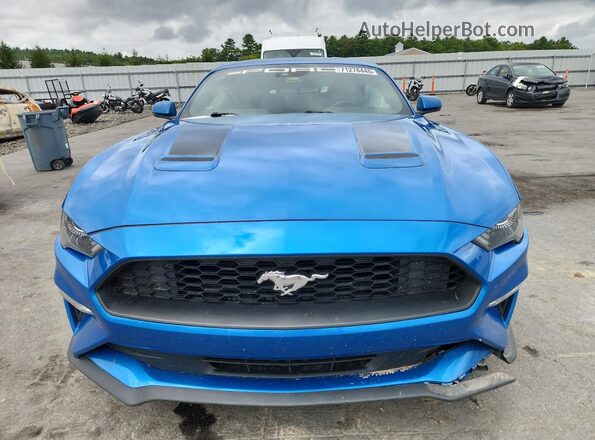 1FA6P8TH3M5118869 2021 FORD MUSTANG Blue წინა ხედი