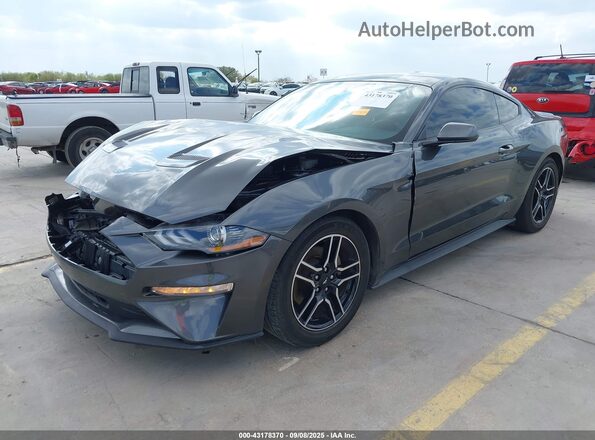 1FA6P8TH4L5108592 2020 FORD MUSTANG Gray წინა მარცხენა ხედი სამი მეოთხედიდან