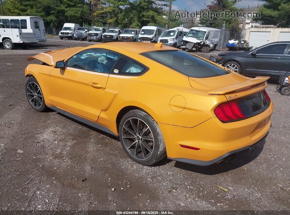 1FA6P8TH4N5144561 2022 FORD MUSTANG Желтый Задняя левая четверть