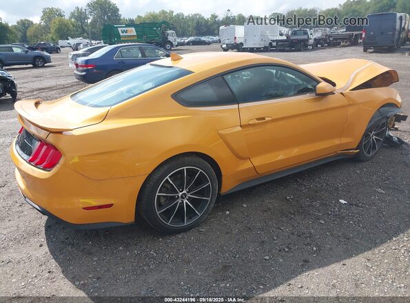 1FA6P8TH4N5144561 2022 FORD MUSTANG Желтый Задняя правая четверть