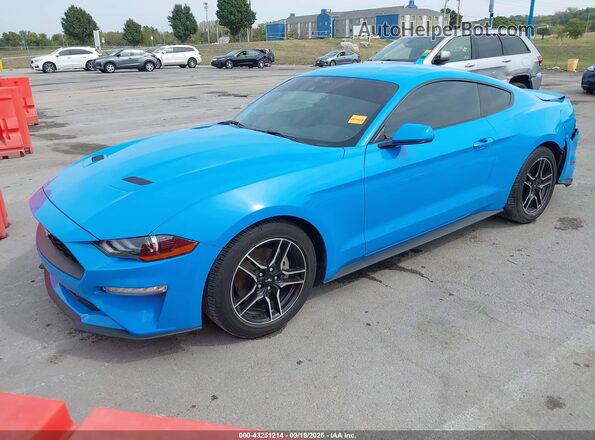 1FA6P8TH4P5101955 2023 FORD MUSTANG Blue Передня ліва чверть