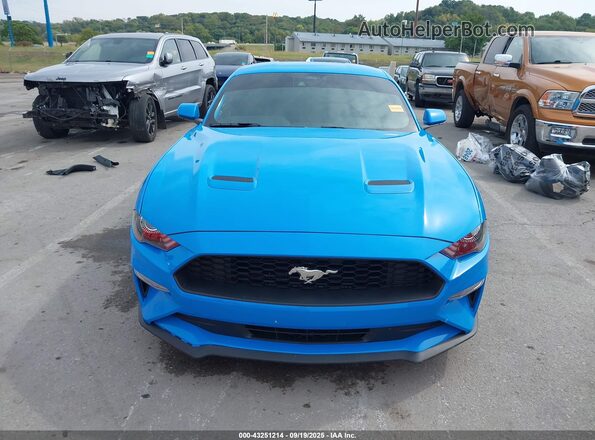 1FA6P8TH4P5101955 2023 FORD MUSTANG Blue Вид щитка приладів