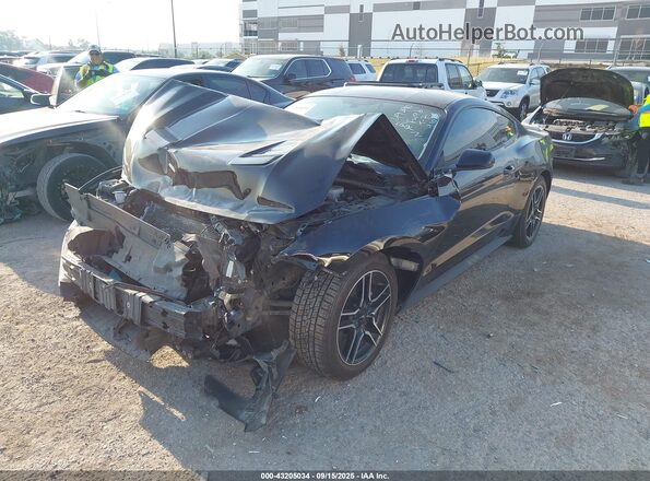 1FA6P8TH8L5167290 2020 FORD MUSTANG Black Vista tres cuartos delantera izquierda